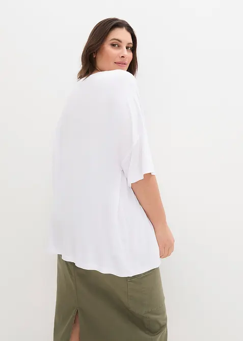 T-shirt oversize en viscose fluide, bonprix
