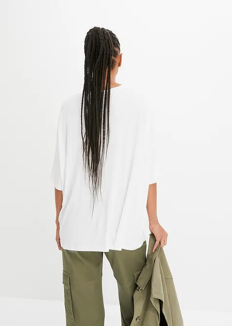 Oversize-Shirt aus fließender Viskose, bonprix