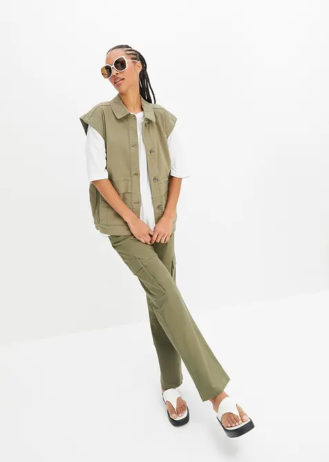 Oversize-Shirt aus fließender Viskose, bonprix