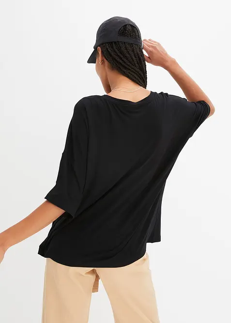 Oversize-Shirt aus fließender Viskose, bonprix
