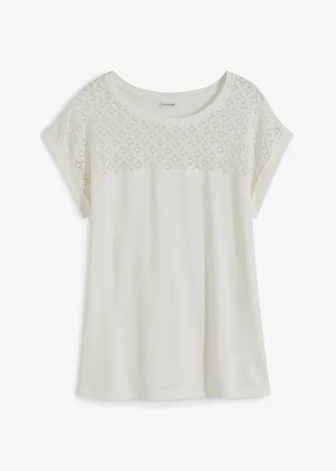T-shirt à dentelle, bonprix
