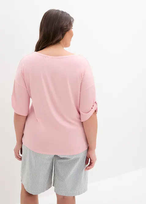 T-shirt à encolure bateau, bonprix