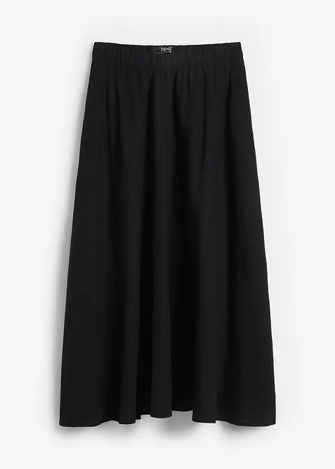 Midirock aus Leinen-Mix, bonprix