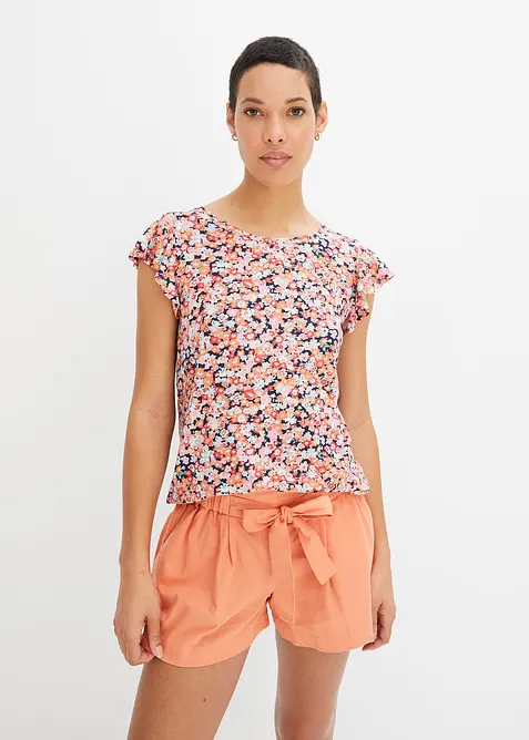 T-shirt &agrave; manches volant&eacute;es, bonprix