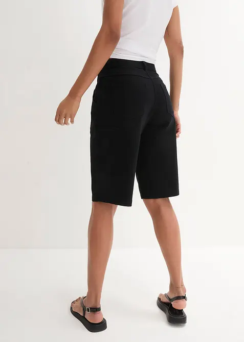 Bermuda en coton, longueur genou, d&eacute;tails utilitaires, bonprix