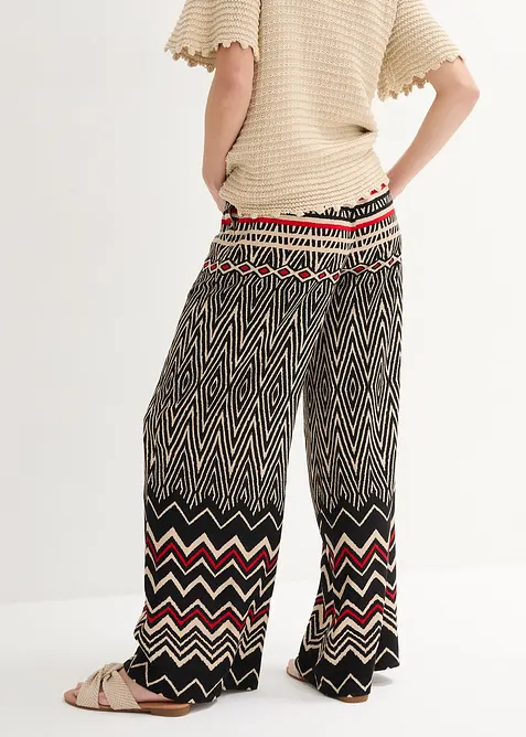 Pantalon large en viscose fluide, bonprix