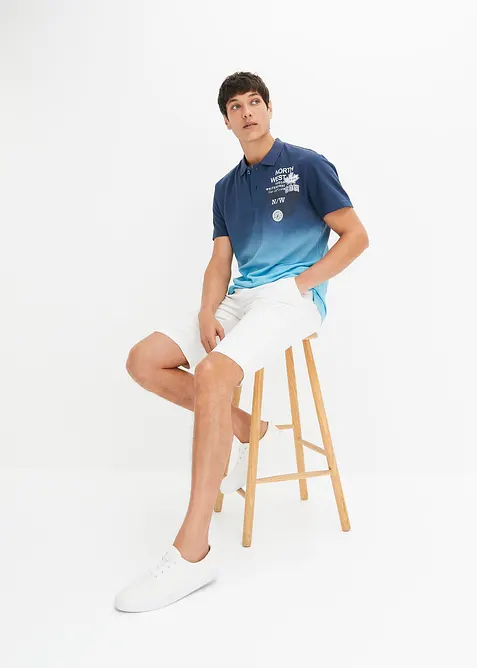Polo avec dégradé de couleur, 100% coton, bonprix