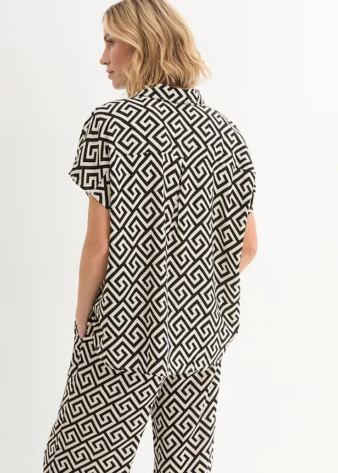 Bluse aus flie&szlig;ender Viskose, bonprix