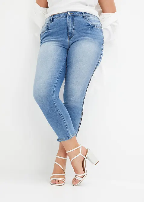 Jean skinny taille mi-haute, extensible, bonprix
