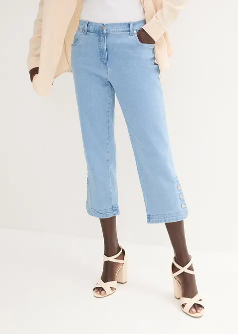 Jean corsaire, taille mi-haute, bonprix