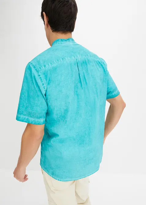Kurzarmhemd in gewaschener Optik, bonprix
