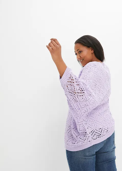 Ajour-Strickjacke, bonprix