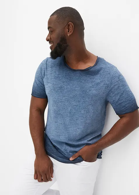 T-shirt 100% coton, aspect d&eacute;lav&eacute;, bonprix