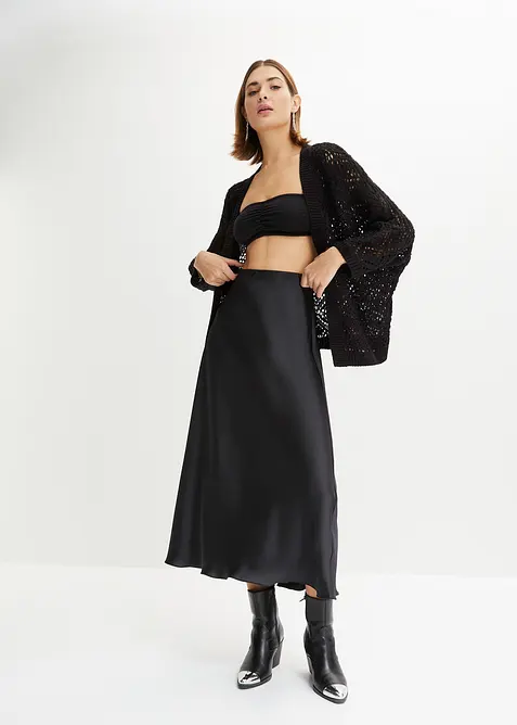 Ajour-Strickjacke, bonprix