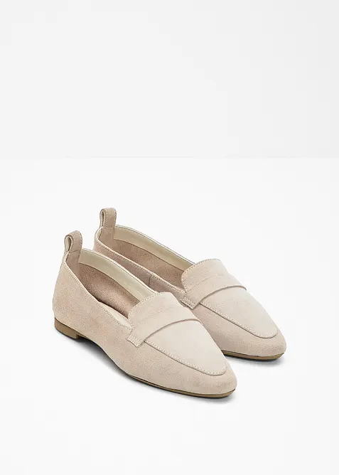Mocassins en cuir, bonprix