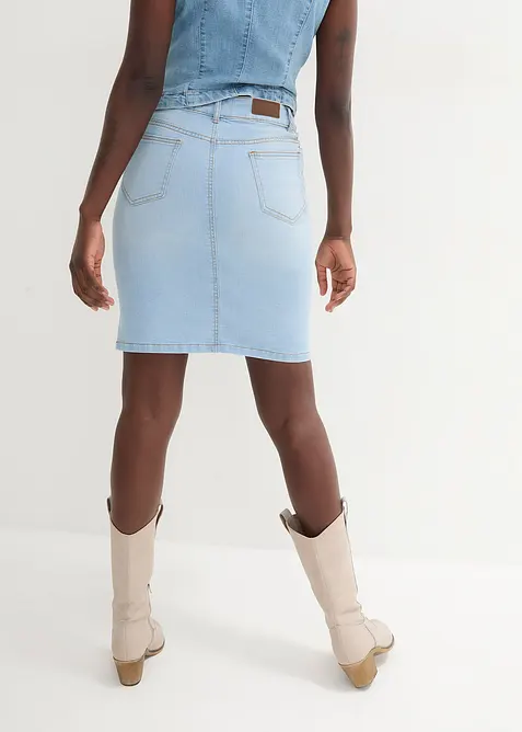 Jupe en jean extensible, bonprix