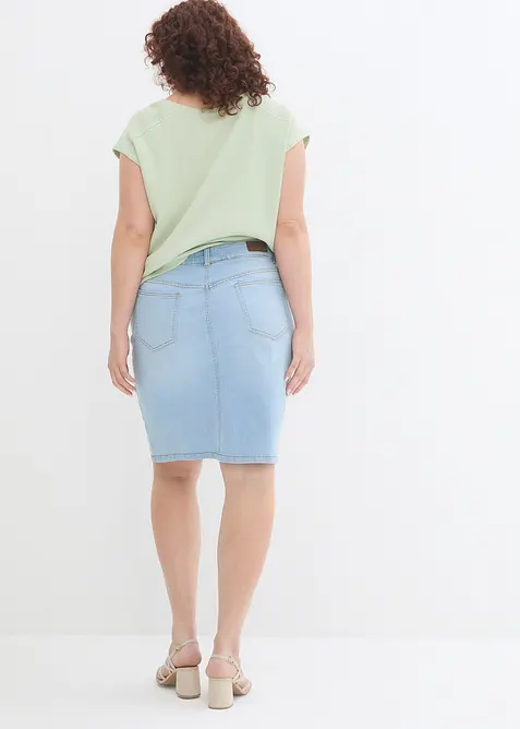 Jupe en jean extensible, bonprix