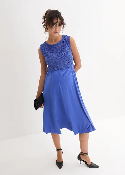 Umstandskleid mit Spitze aus Jersey, bonprix