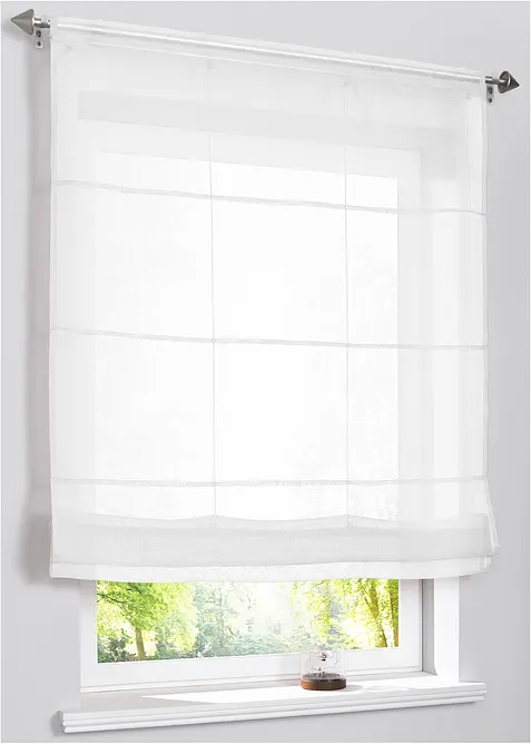 Faltrollo aus leichtem Voile, bonprix