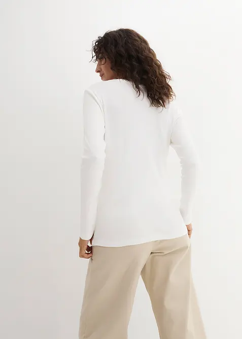 T-shirt manches longues 100% coton, bonprix