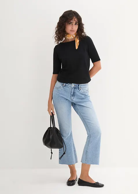 U-Boot-Ausschnitt-Shirt, bonprix