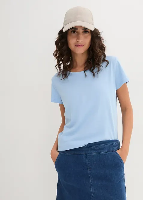 Rundhals-Shirt  (5er-Pack), bonprix