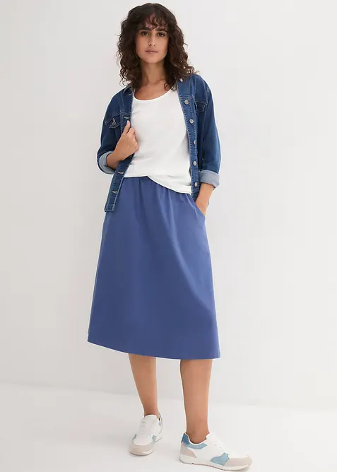 Long-Top aus reiner Baumwolle (5er Pack), bonprix