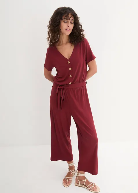 Jersey-Jumpsuit aus Viskose-Mix, bonprix