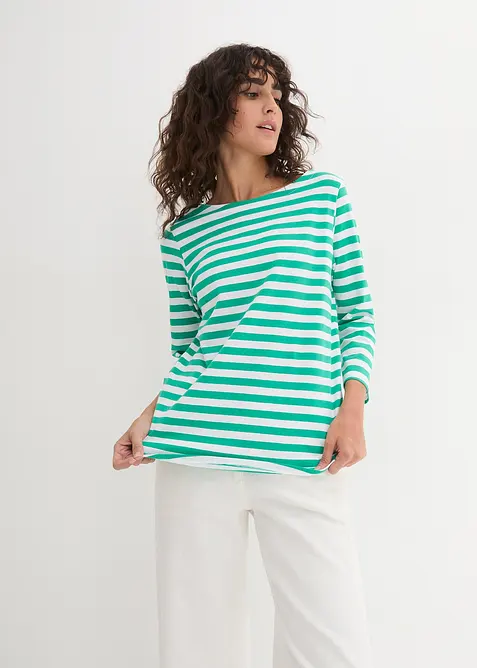 Shirt mit U-Boot-Ausschnitt, bonprix