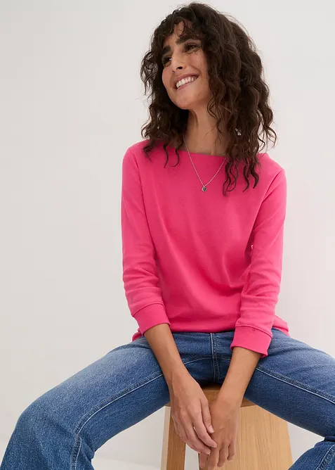 T-shirt manches longues 100% coton, bonprix