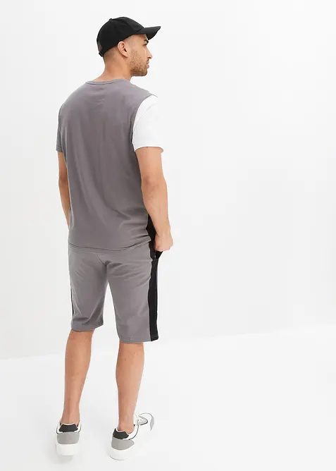 T-Shirt und Sweat-Bermuda aus reiner Baumwolle (2-tlg.Set), bonprix