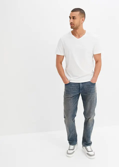 T-Shirt mit V-Ausschnitt (3er Pack), bonprix