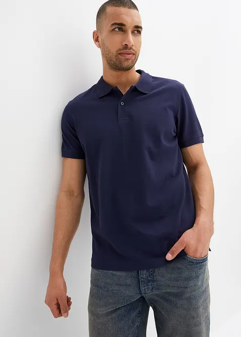 Piqu&eacute;-Poloshirt aus reiner Bio-Baumwolle, bonprix