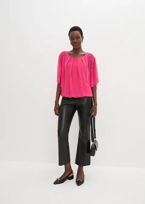Chiffonbluse mit Untertop, bonprix