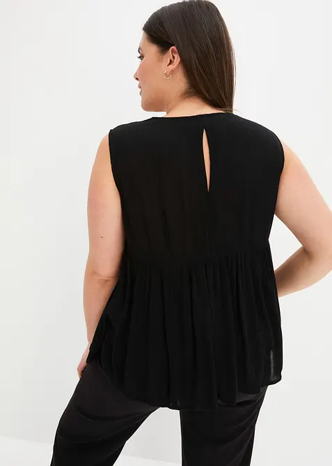 Blouse sans manches en viscose fluide, bonprix
