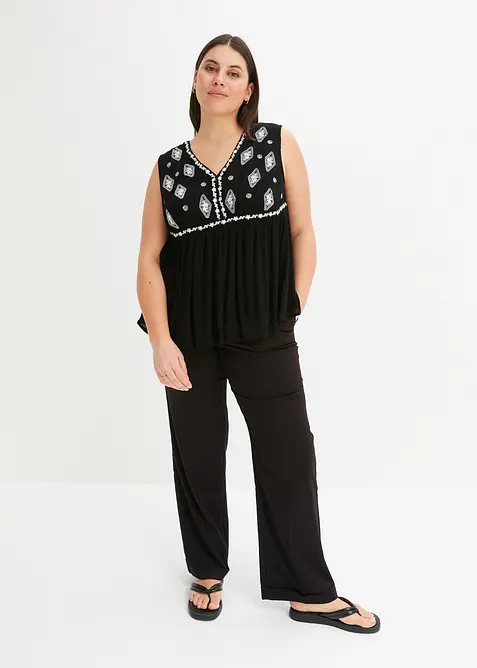 Blouse sans manches en viscose fluide, bonprix