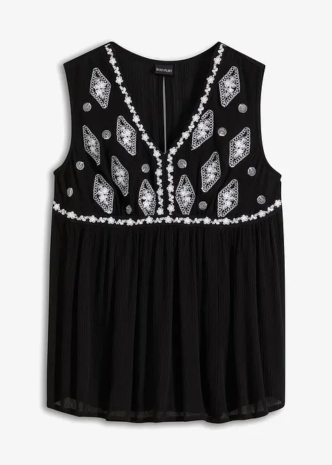 Blouse sans manches en viscose fluide, bonprix
