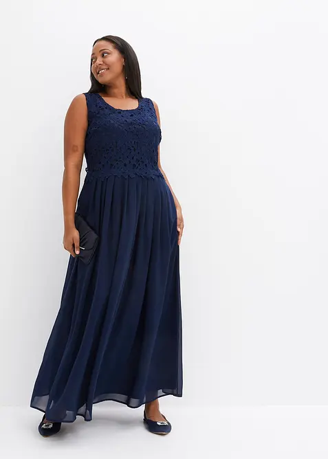 Maxikleid mit Spitze, bonprix