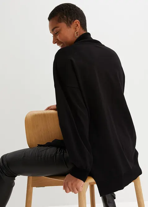 Rollkragenpullover aus Viskose-Mix, bonprix