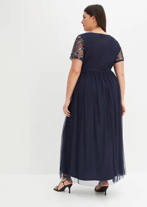 Maxikleid mit Paillettenstickerei, bonprix