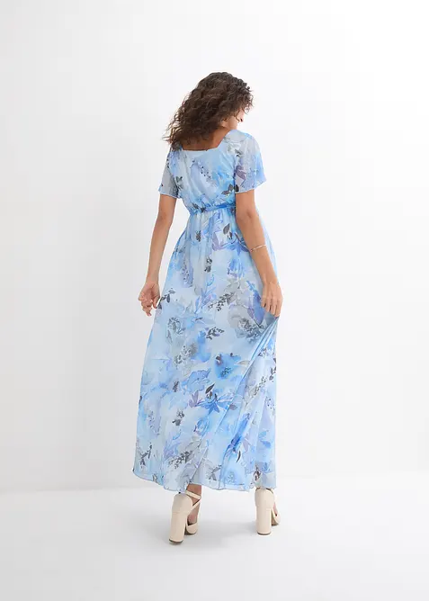 Maxi-Umstandskleid aus zartem Mesh, bonprix