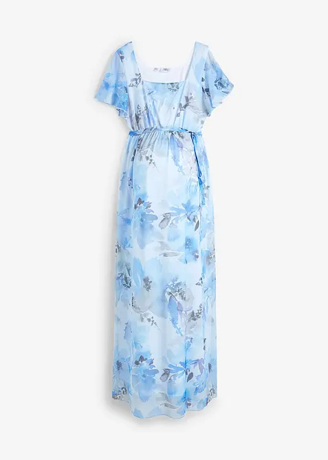 Maxi-Umstandskleid aus zartem Mesh, bonprix