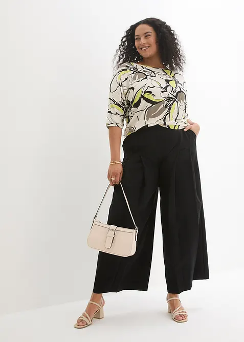 Shirt mit Fledermaus&auml;rmel und floralem Druck, bonprix