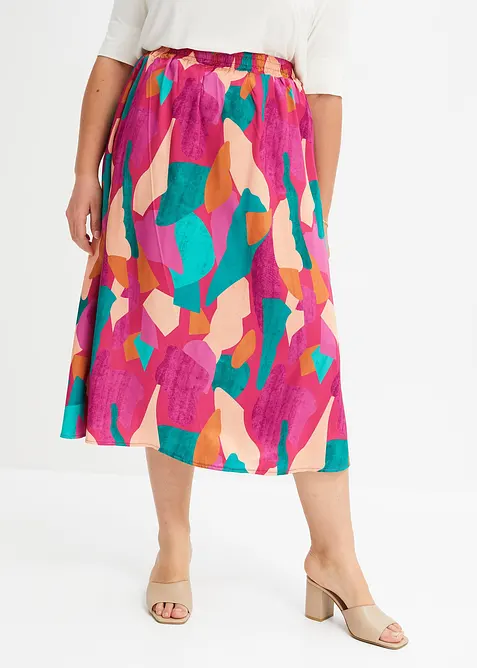 bedruckter Satin-Rock, bonprix