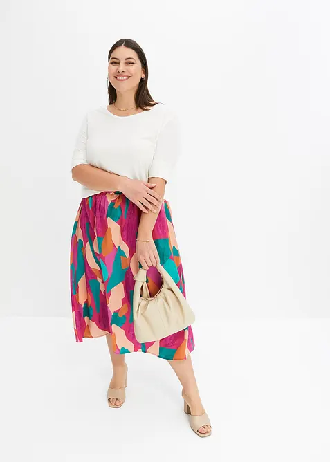 bedruckter Satin-Rock, bonprix