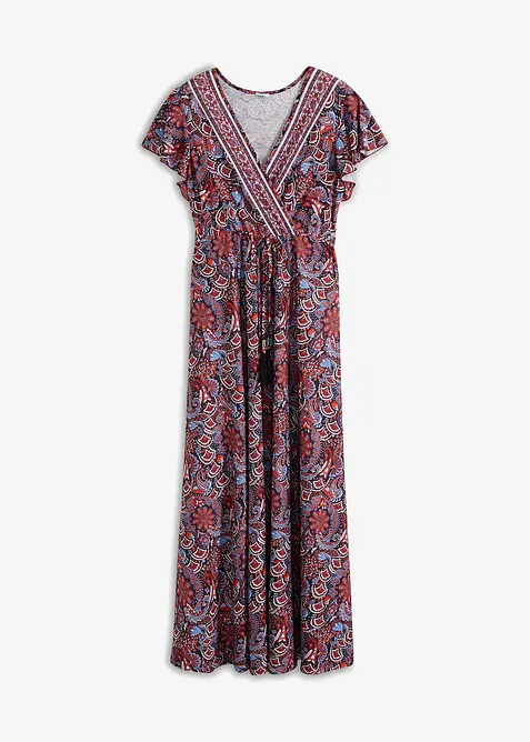 Bedrucktes Jersey-Maxikleid, bonprix