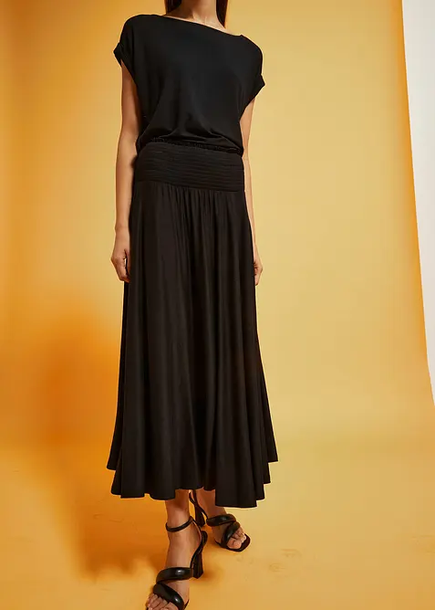 Jersey-Rock aus flie&szlig;ender Viskose, bonprix