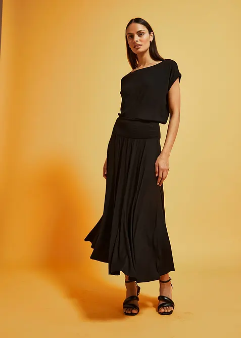 Jersey-Rock aus flie&szlig;ender Viskose, bonprix