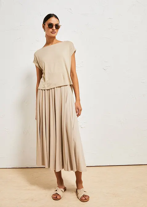 T-shirt oversize en viscose fluide, bonprix