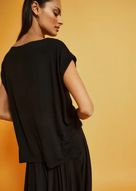 Oversize-Shirt aus flie&szlig;ender Viskose, bonprix